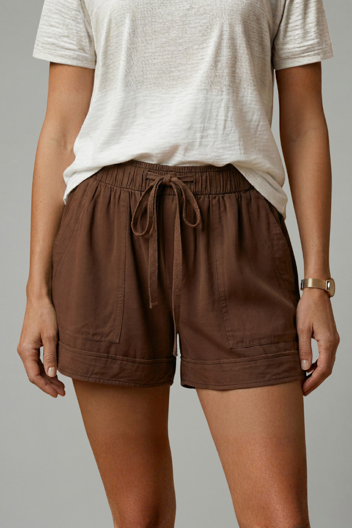 Rochelle | Women's Relaxed Drawstring Waist Shorts