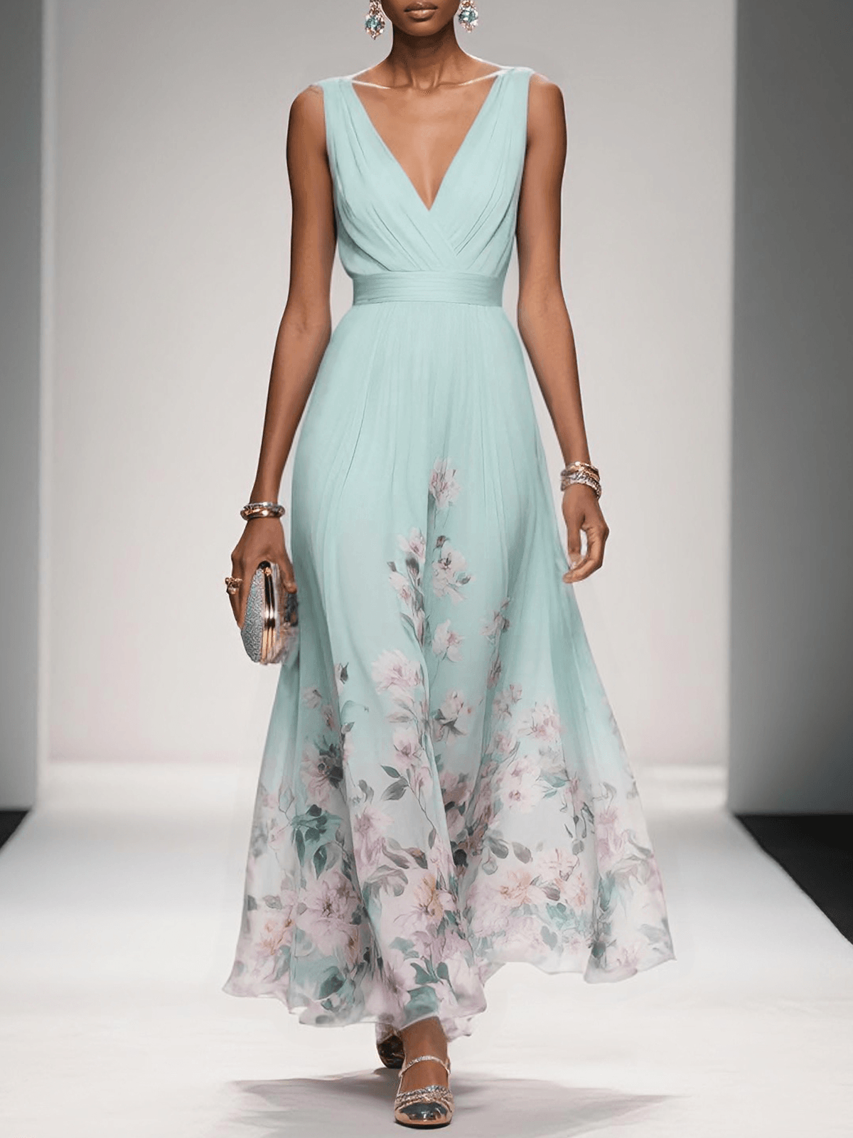 Roslyn | Women’s Floral A-Line Wedding Guest Dress