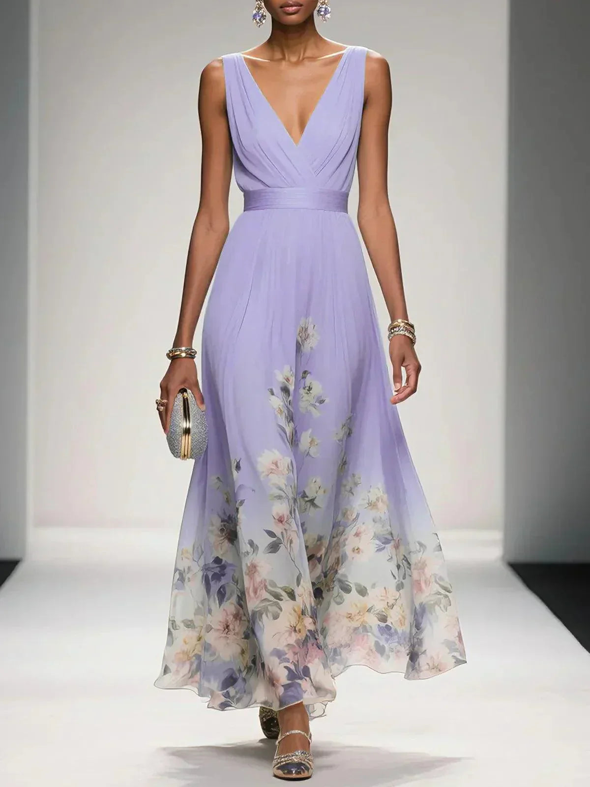 Roslyn | Women’s Floral A-Line Wedding Guest Dress