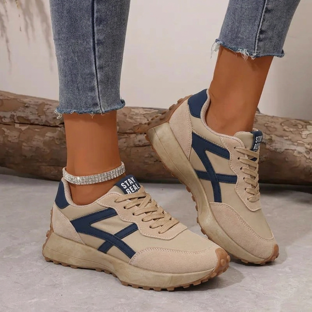Thea | Women's Retro Lace-Up Trainers
