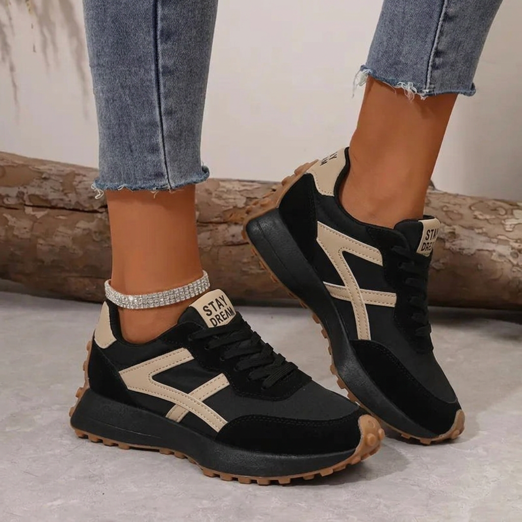 Thea | Women's Retro Lace-Up Trainers