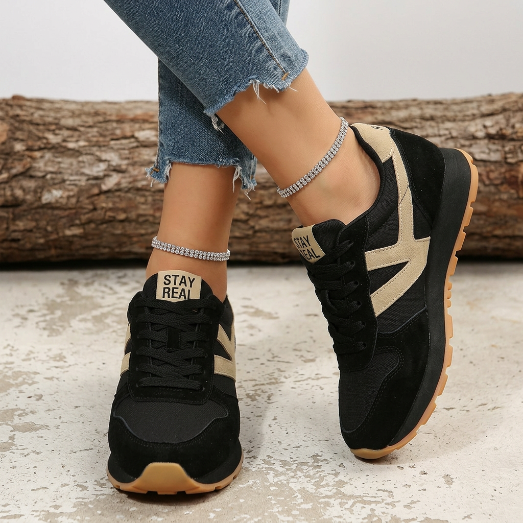 Thea | Women's Retro Lace-Up Trainers
