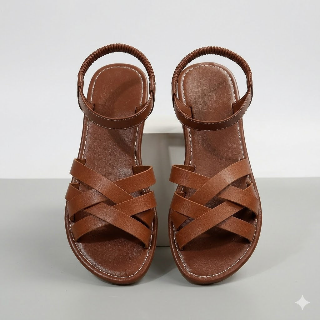 Valeria | Cushioned Strappy Sandals