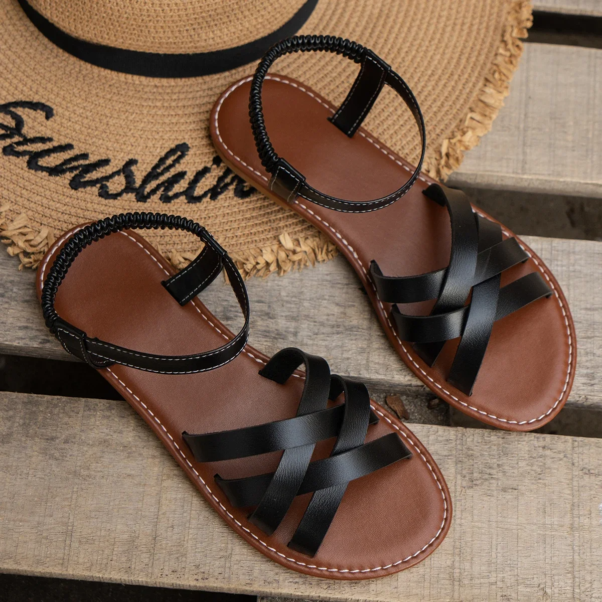 Valeria | Cushioned Strappy Sandals