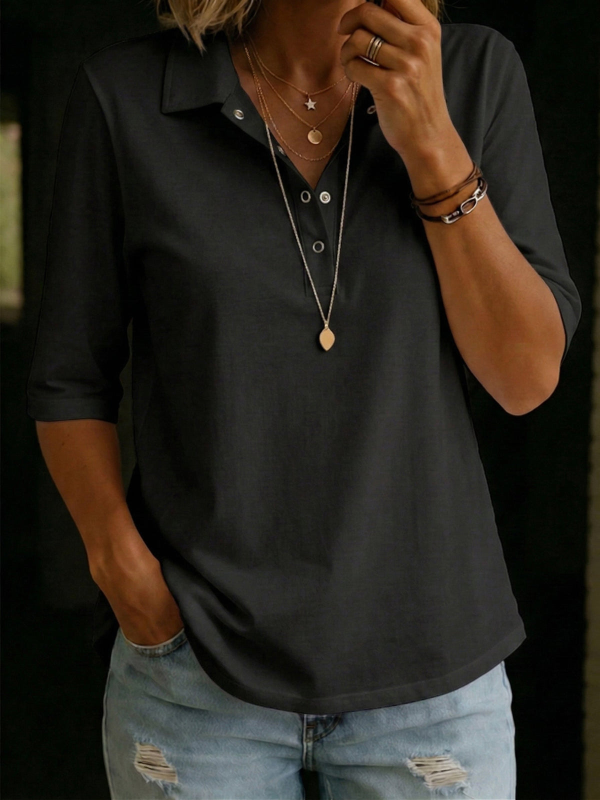 Virella | Women's Half-Sleeve Polo Shirt