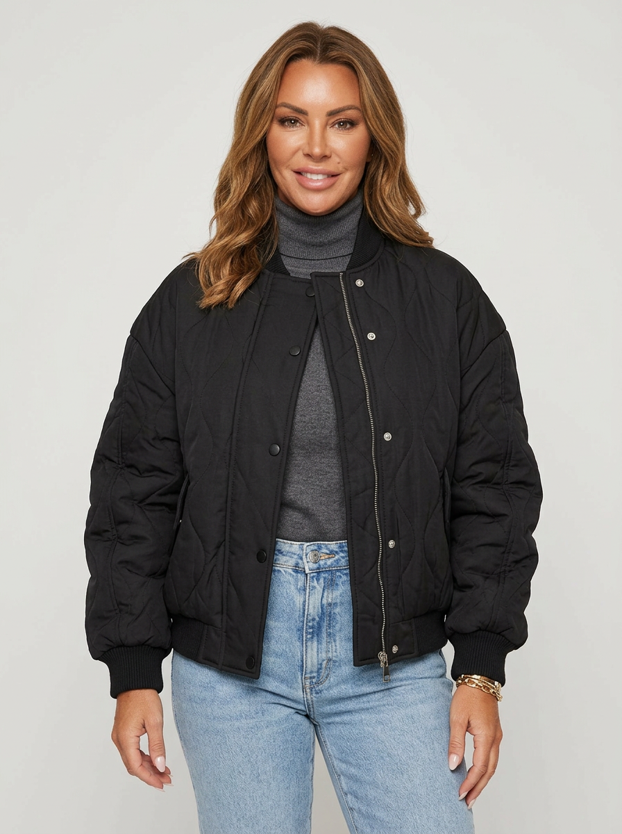 Women's Puffer Jacket Bomber | Casual