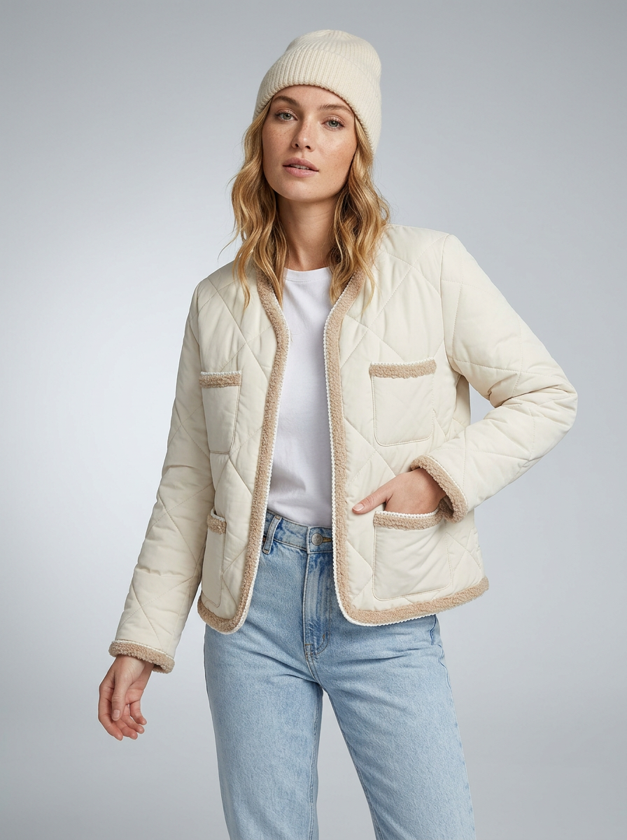 Women's Puffer Jacket Quilted | Casual