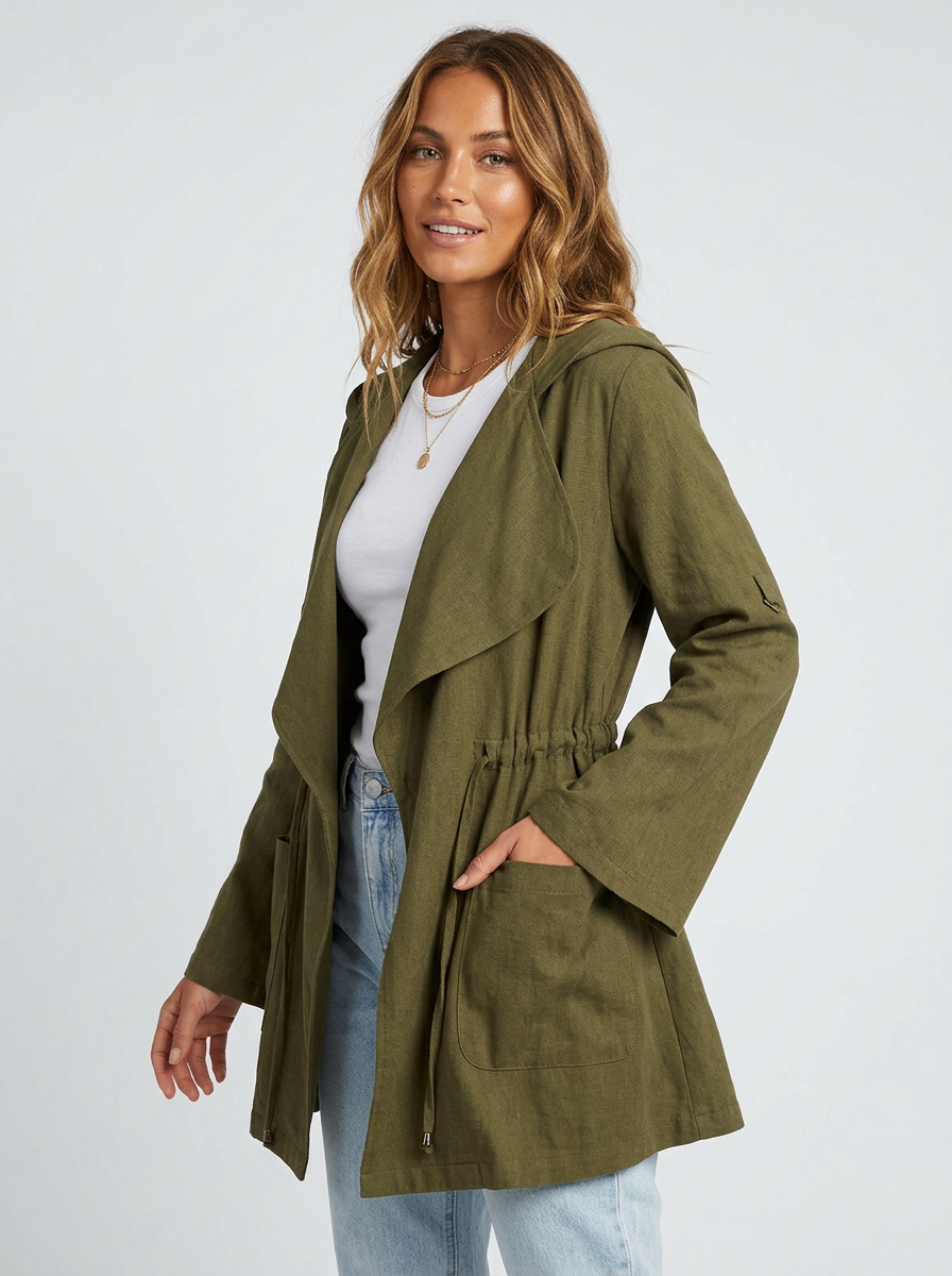 Women's Trench Coat Hooded | Casual