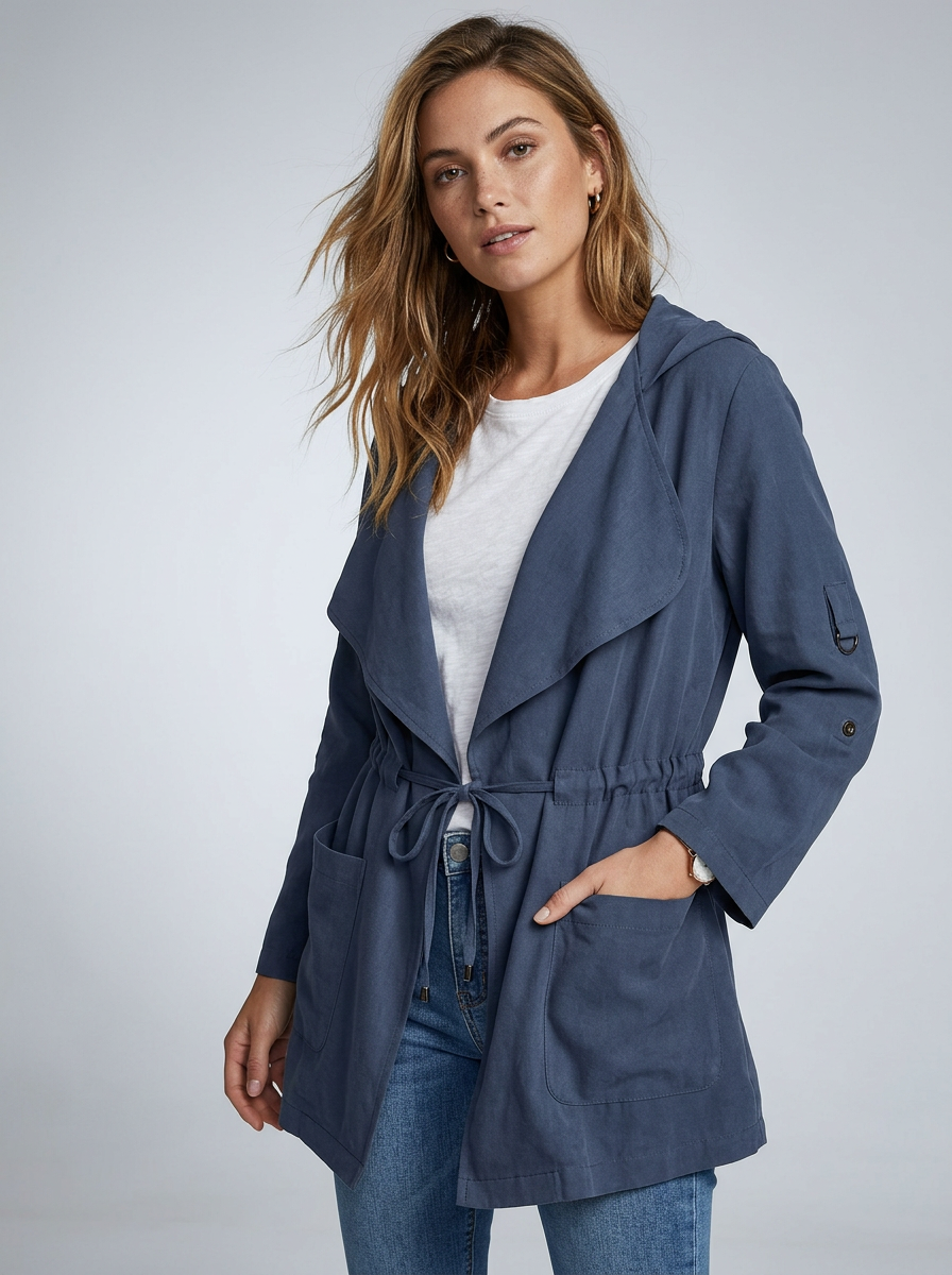 Women's Trench Coat Hooded | Casual