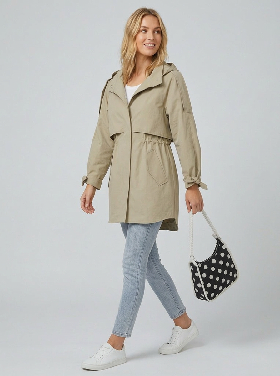 Women's Trench Coat Rain | Casual