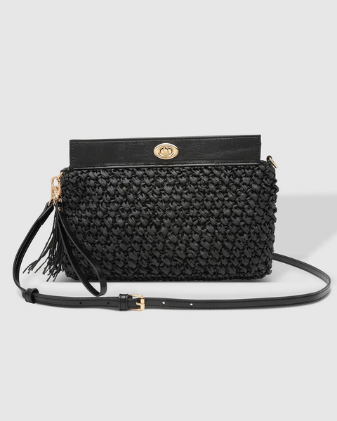 Fern Raffia Clutch