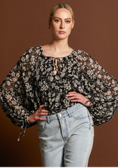 Beautiful Soul Balloon Sleeve Boho Top