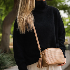 Jacinta Woven Crossbody Bag