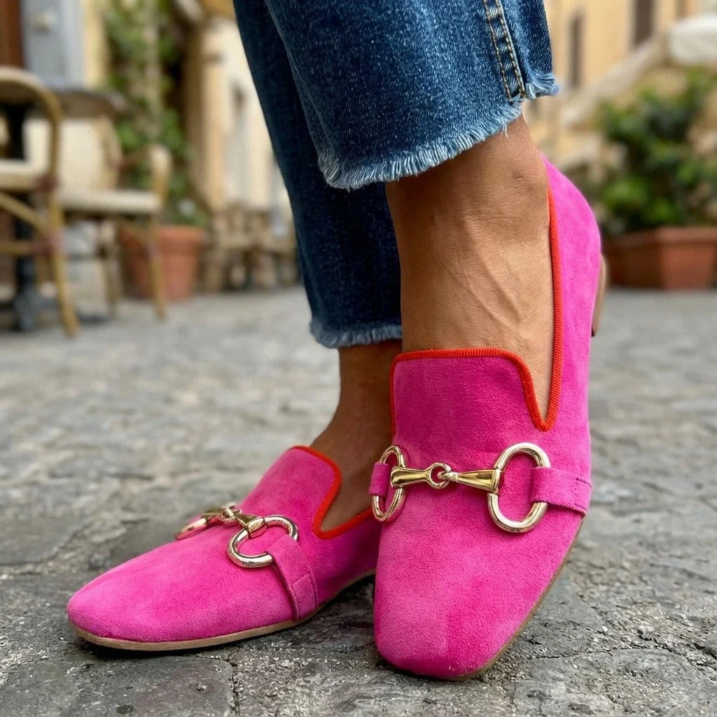 Adele | Statement Buckle Loafers