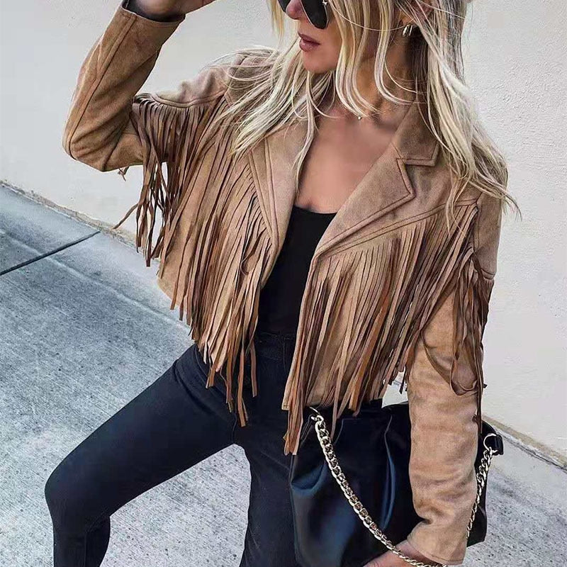 Alba | Fringe Cropped Jacket
