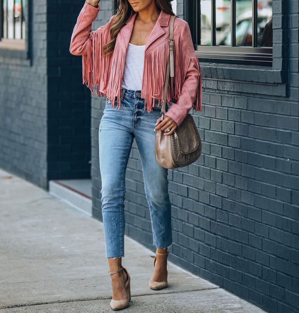 Alba | Fringe Cropped Jacket