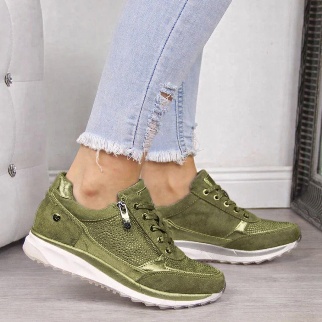 Alessia | Side-Zip Support Sneakers