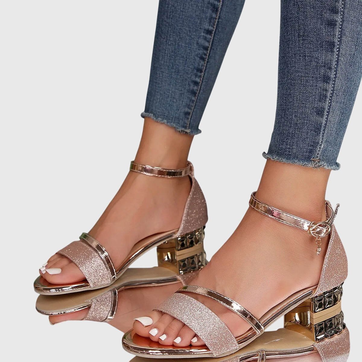 Aliana | Women’s Adjustable Heeled Sandals with Secure Straps