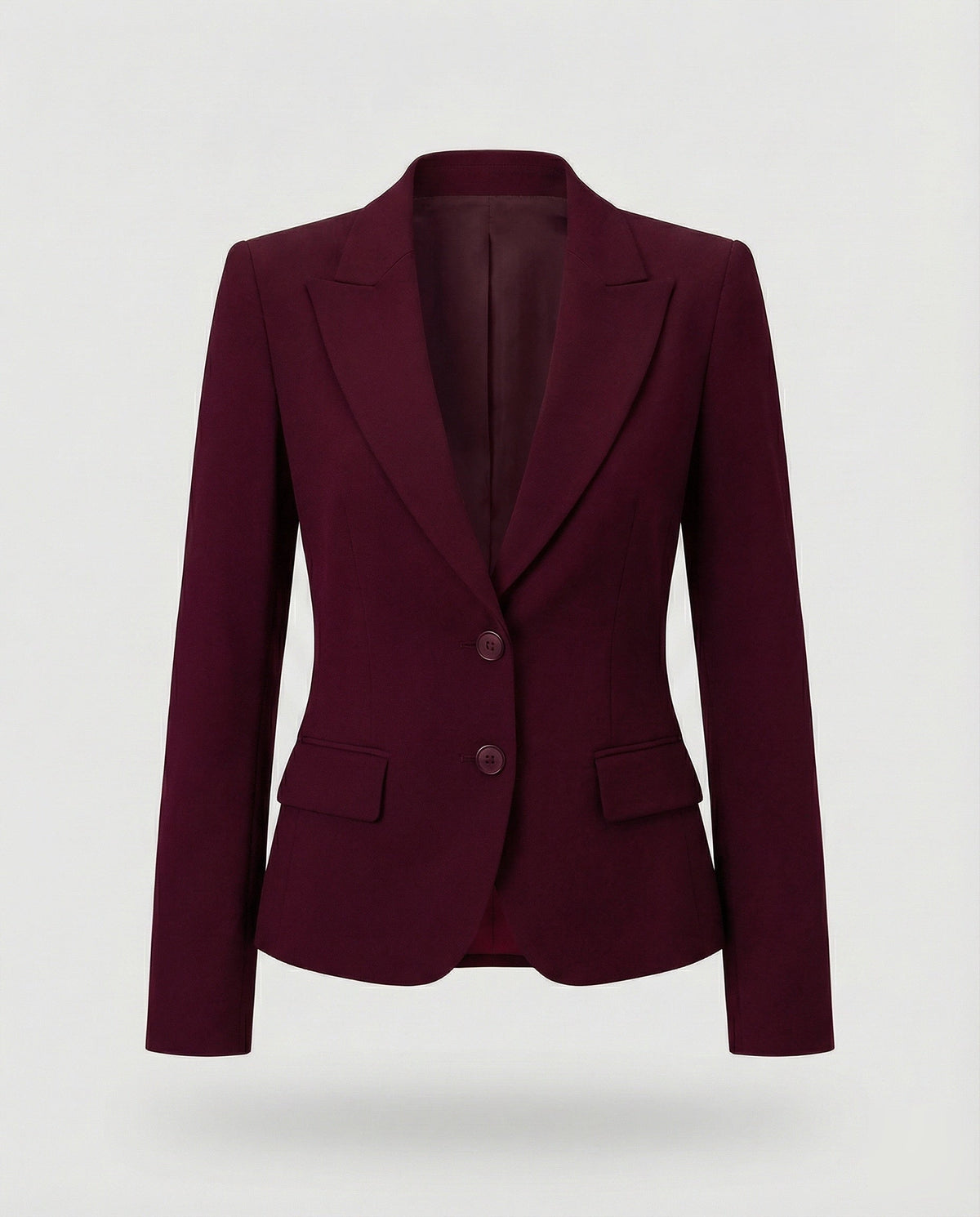 Beatrice | Women's Fitted Peplum Blazer With Button Front