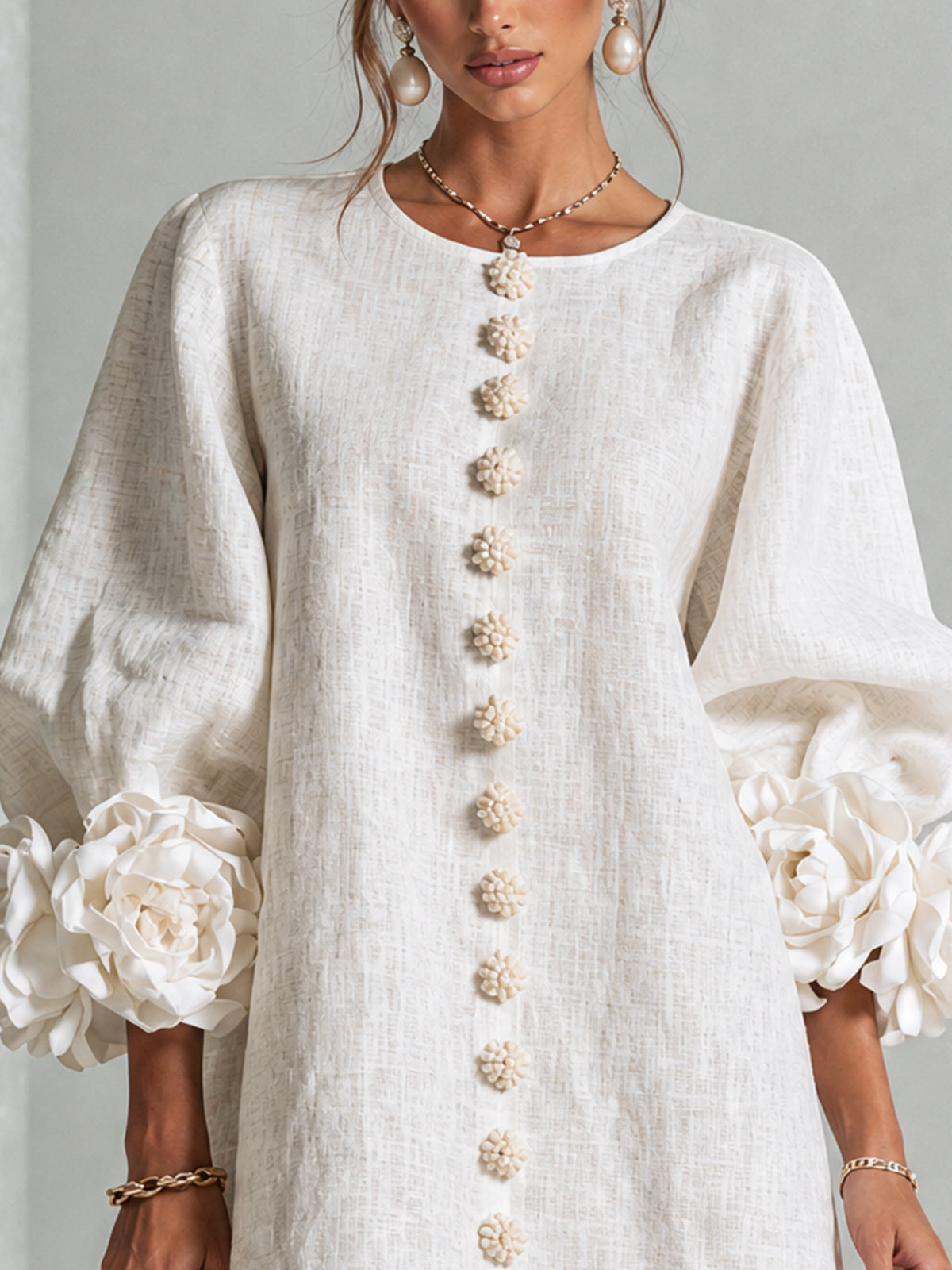 Benedetta | Floral Button-Down Mini Dress