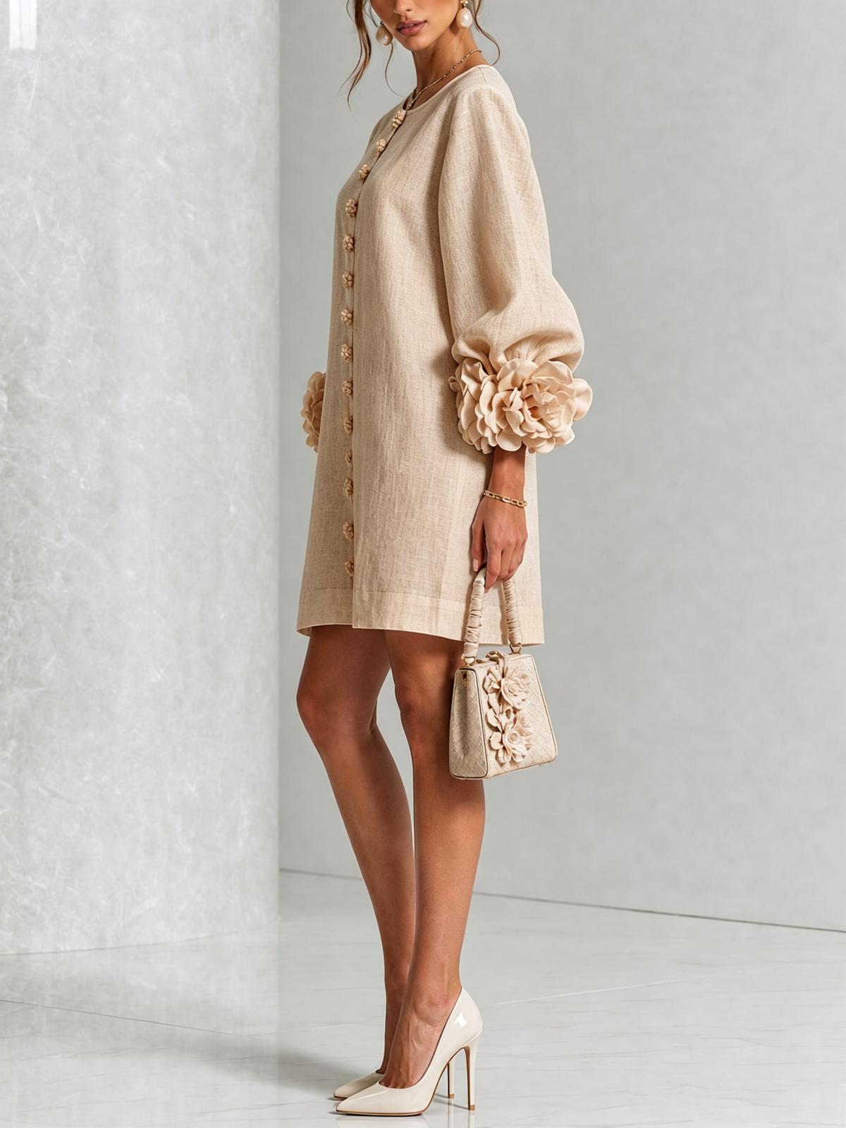 Benedetta | Floral Button-Down Mini Dress