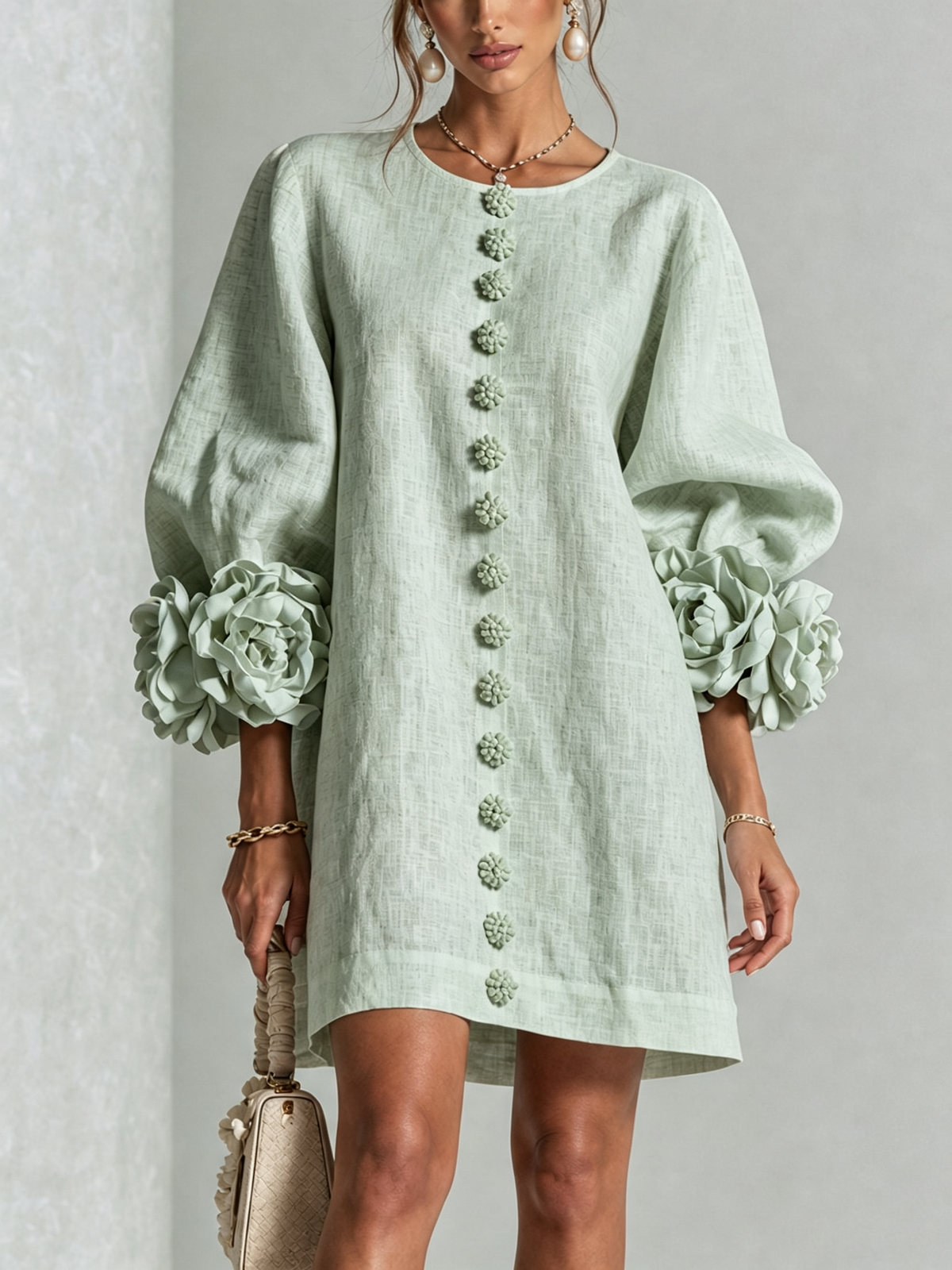 Benedetta | Floral Button-Down Mini Dress