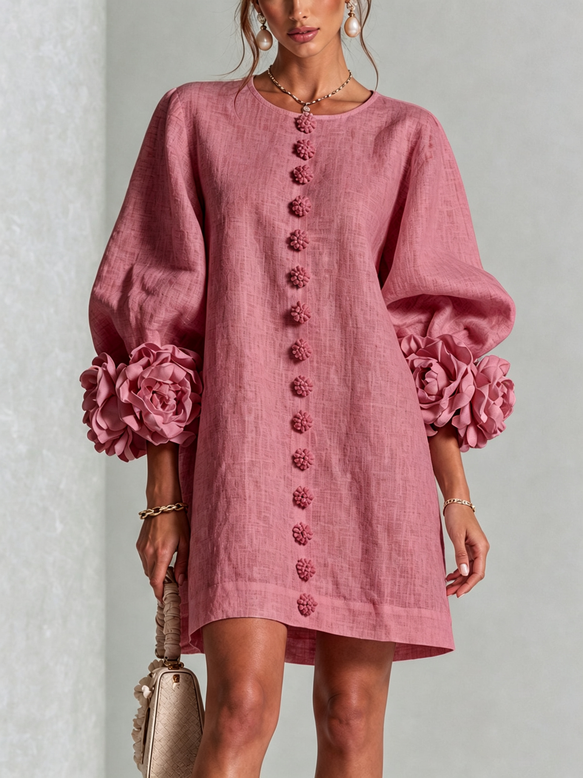Benedetta | Floral Button-Down Mini Dress