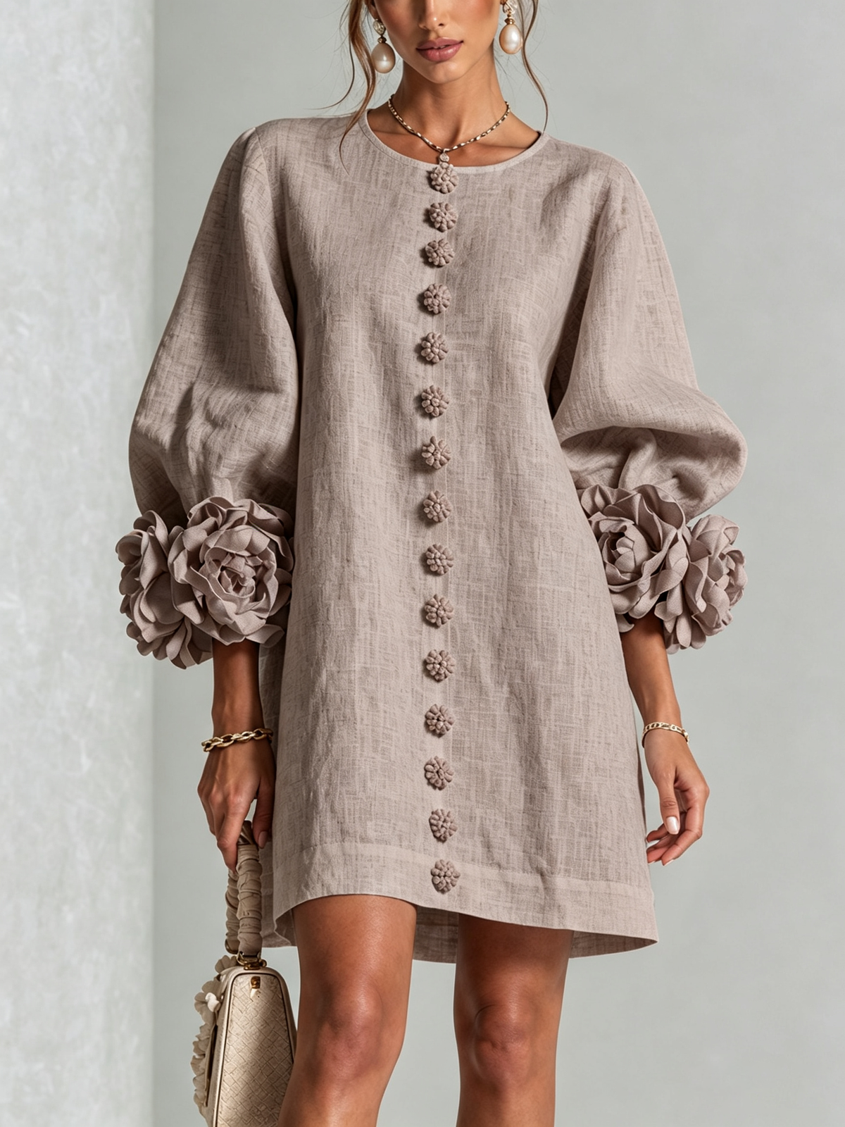 Benedetta | Floral Button-Down Mini Dress