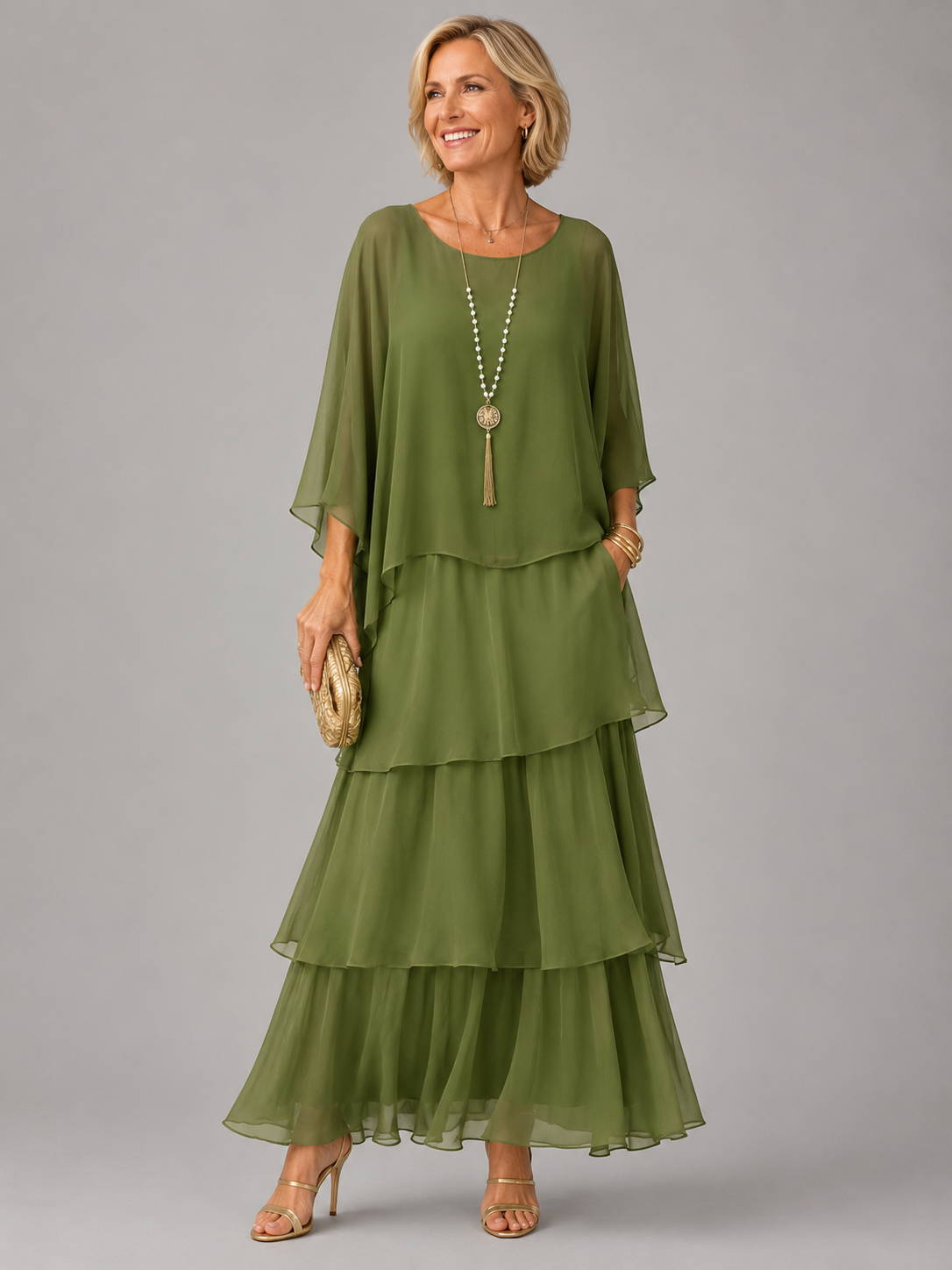 Bianca | Women’s Flowing Layered Maxi Dress