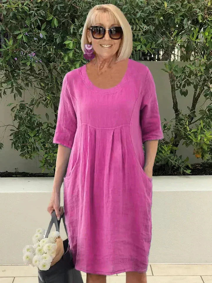Camil | Relaxed Midi Dress with Pockets
