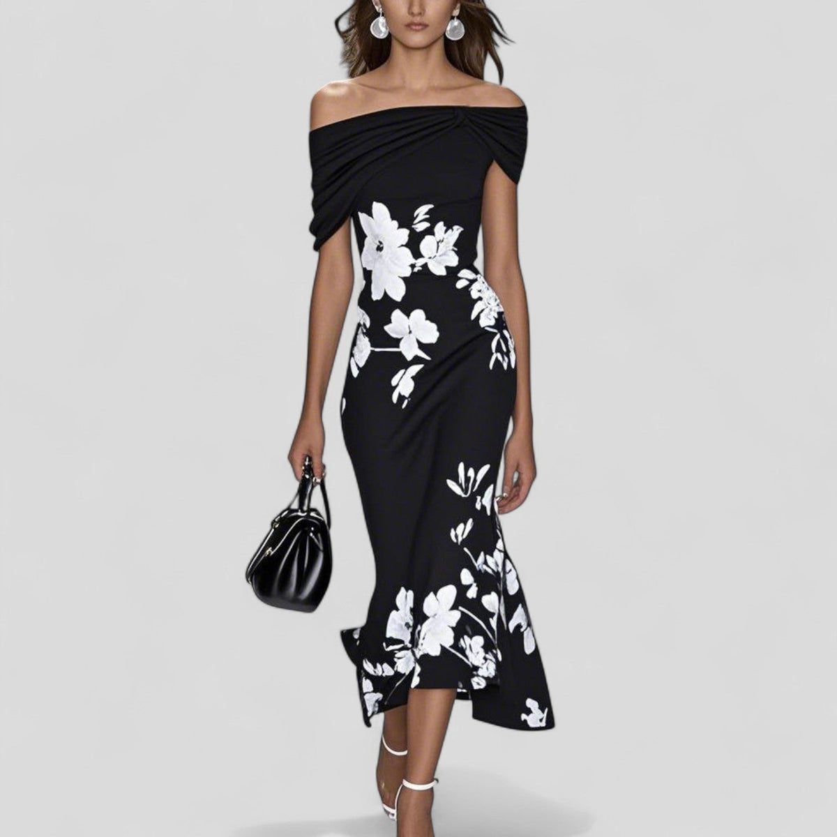 Camila | Women's Floral Printed Midi Dress