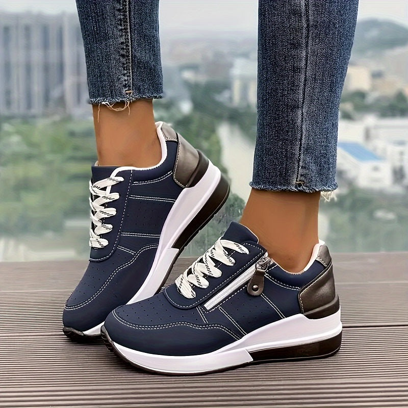 Cassie | Women's Elevated Sole Trainers with Cushioned Footbed