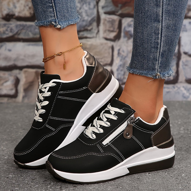 Cassie | Women's Elevated Sole Trainers with Cushioned Footbed