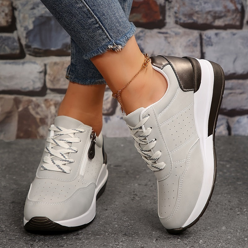 Cassie | Women's Elevated Sole Trainers with Cushioned Footbed