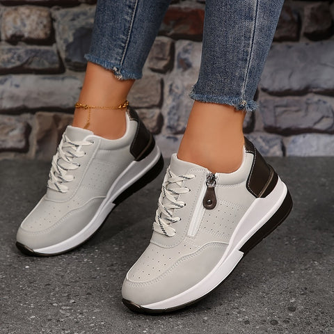 Cassie | Women's Elevated Sole Trainers with Cushioned Footbed