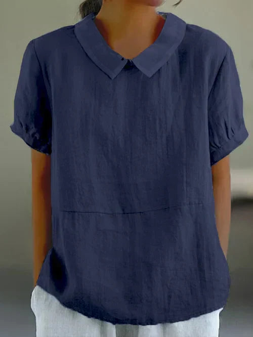 Cecilia | Women's Short Sleeve Button-Front Dress Shirt