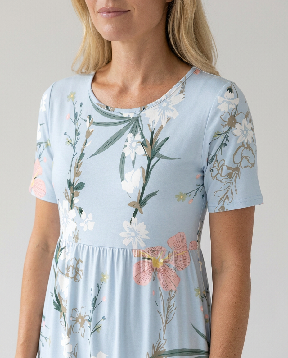 Cecily | Women’s Floral Print A-Line Midi Dress