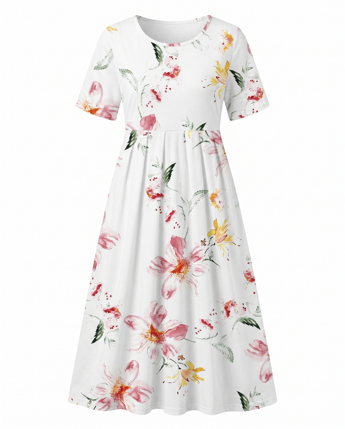 Cecily | Women’s Floral Print A-Line Midi Dress