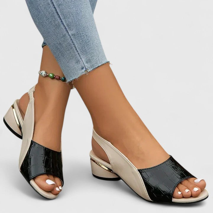 Clara | Women's Open-Toe Sandals with Adjustable Buckle Strap