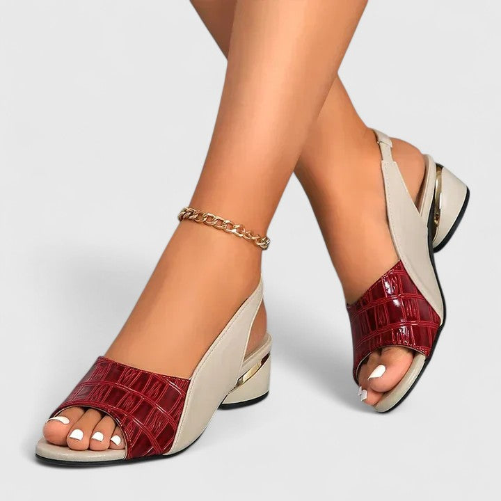 Clara | Women's Open-Toe Sandals with Adjustable Buckle Strap