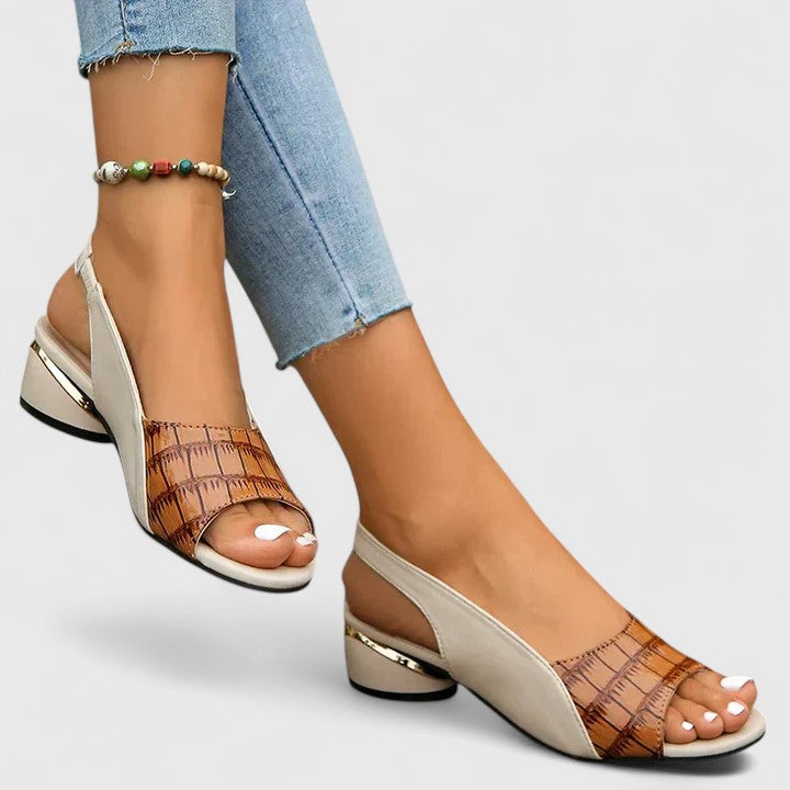 Clara | Women's Open-Toe Sandals with Adjustable Buckle Strap