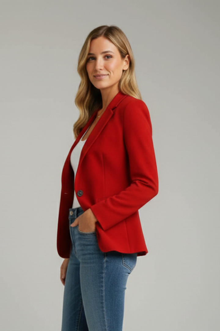 Colette | Women’s Single-Button Blazer with Notched Lapels