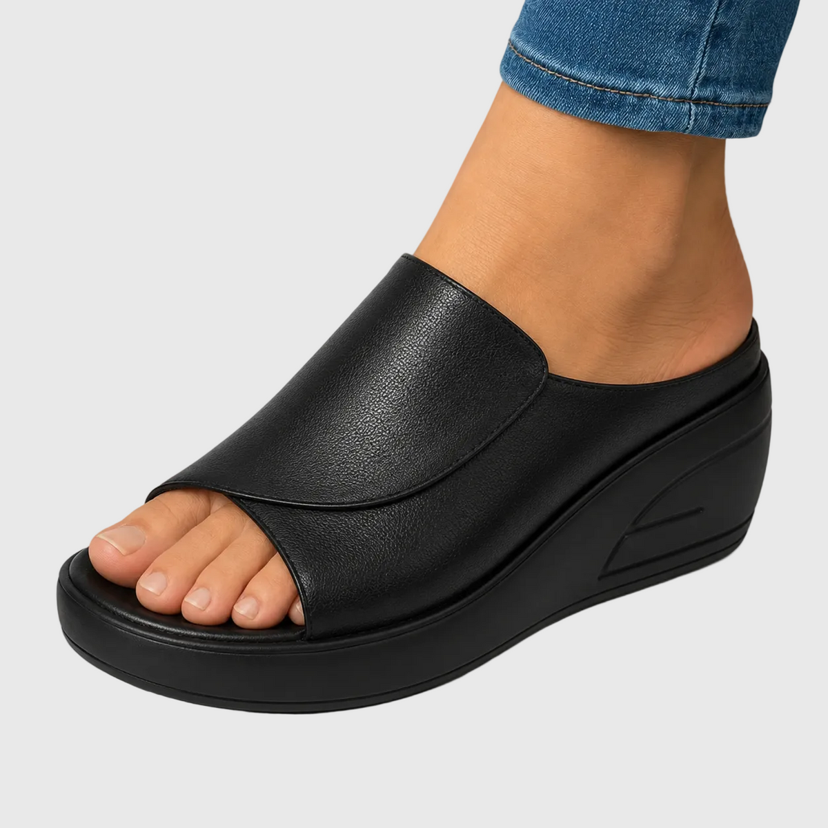Coline | Women's Platform Wedge Mule Sandals