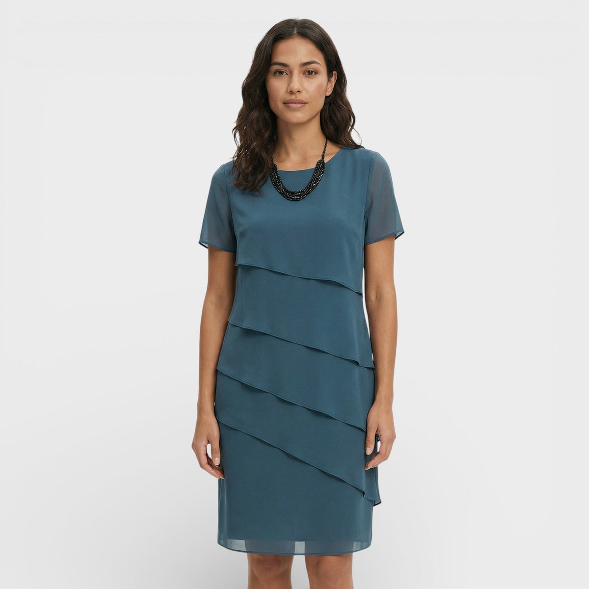 Cressida | Women’s Short-Sleeve Mini Dress with Ruffle Detail
