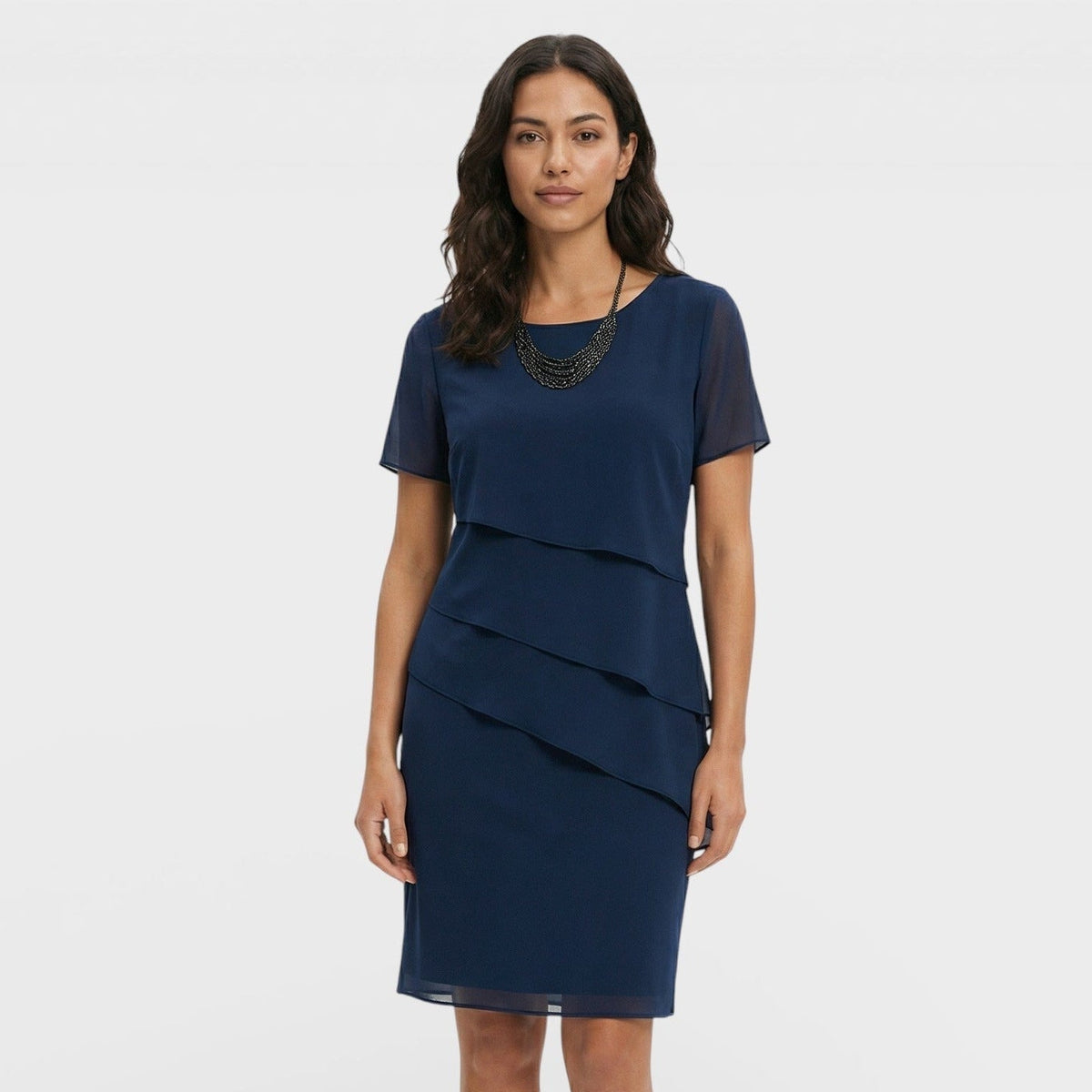 Cressida | Women’s Short-Sleeve Mini Dress with Ruffle Detail