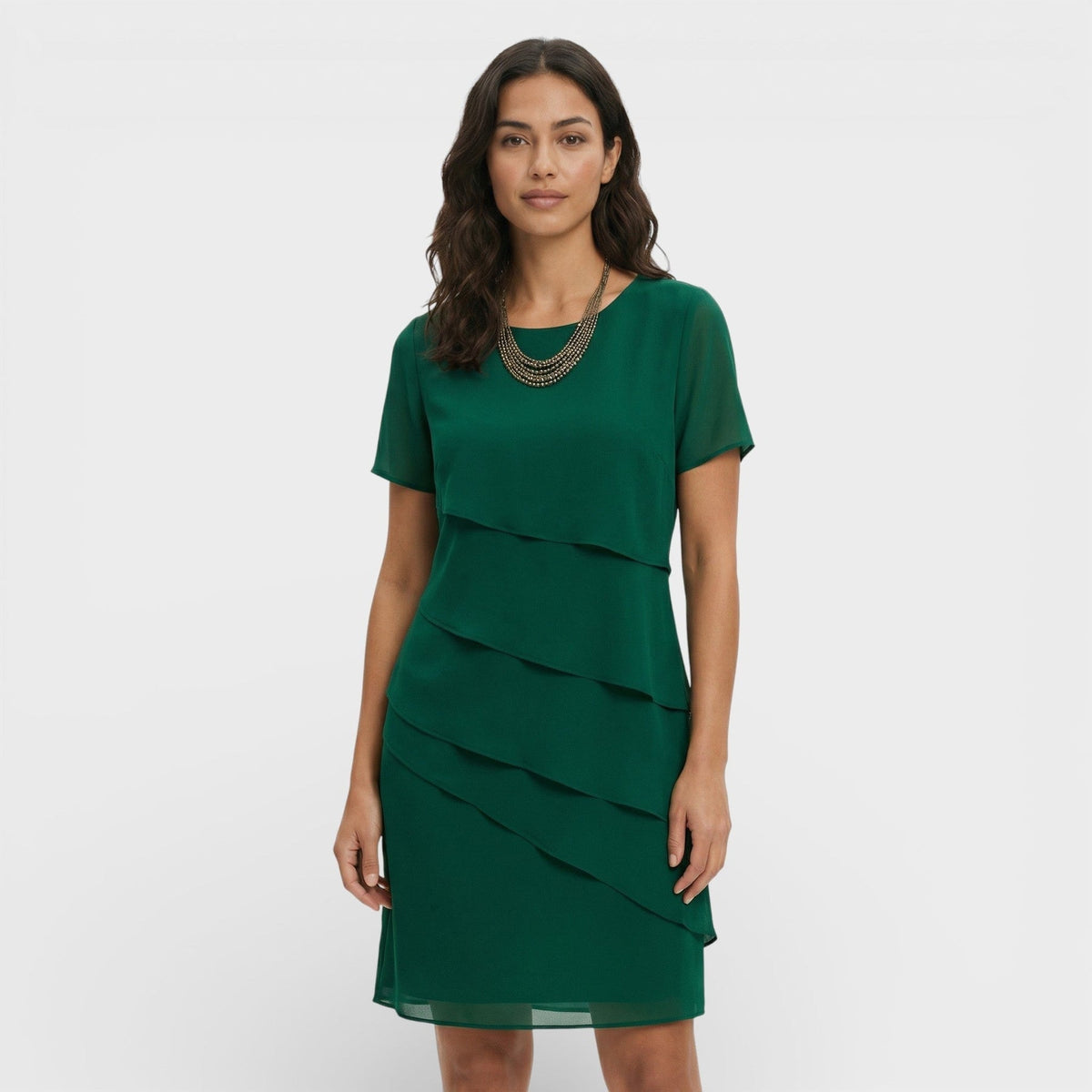Cressida | Women’s Short-Sleeve Mini Dress with Ruffle Detail