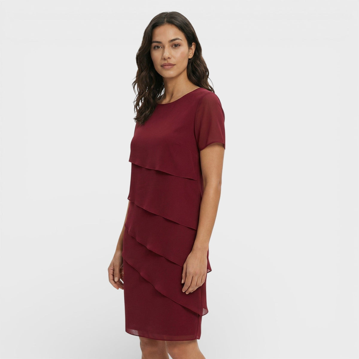 Cressida | Women’s Short-Sleeve Mini Dress with Ruffle Detail