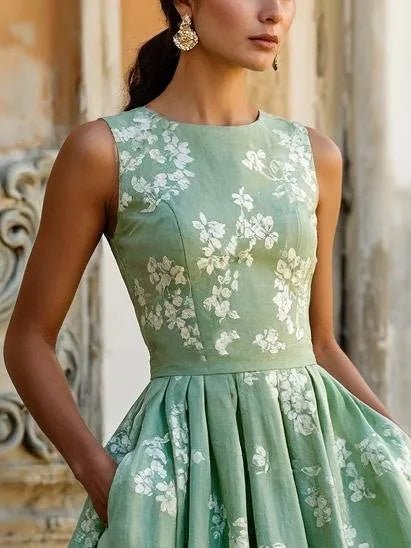 Dainty | Women’s Off-Shoulder Floral Midi Dress