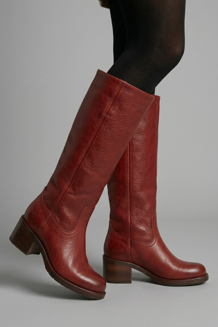 Darla | Women's Mid-Calf Pull-On Boots With Block Heels