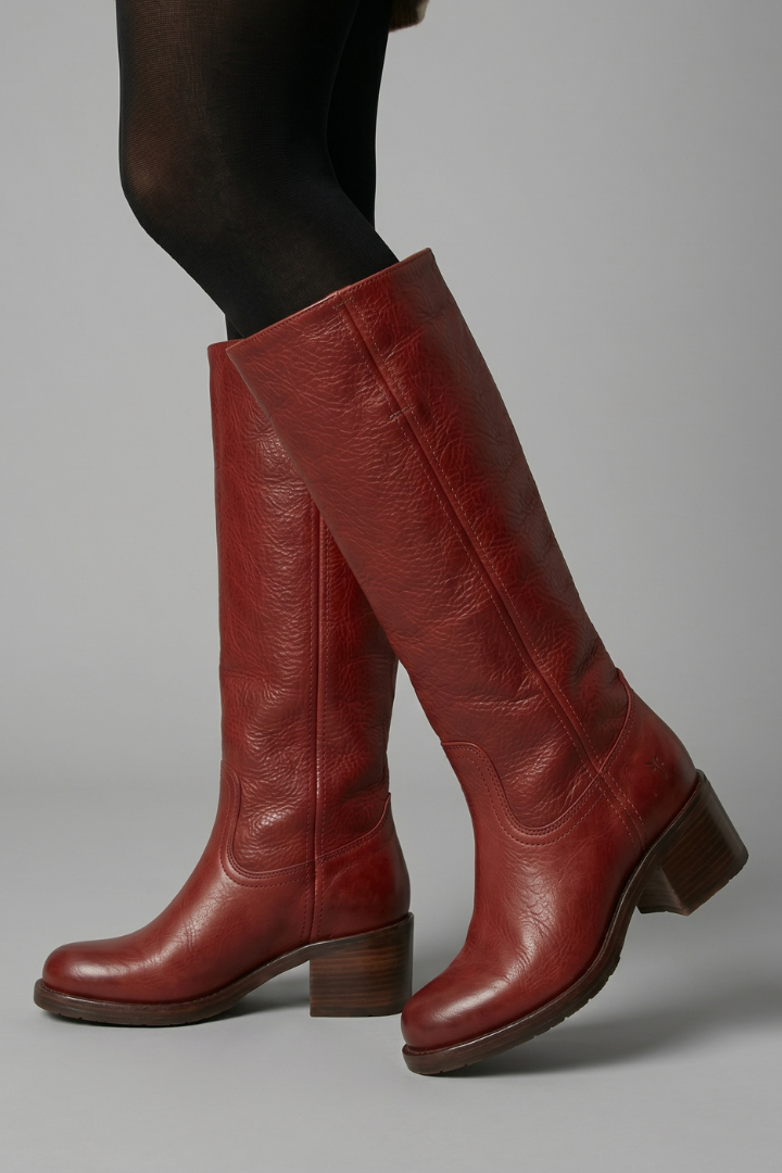 Darla | Women's Mid-Calf Pull-On Boots With Block Heels